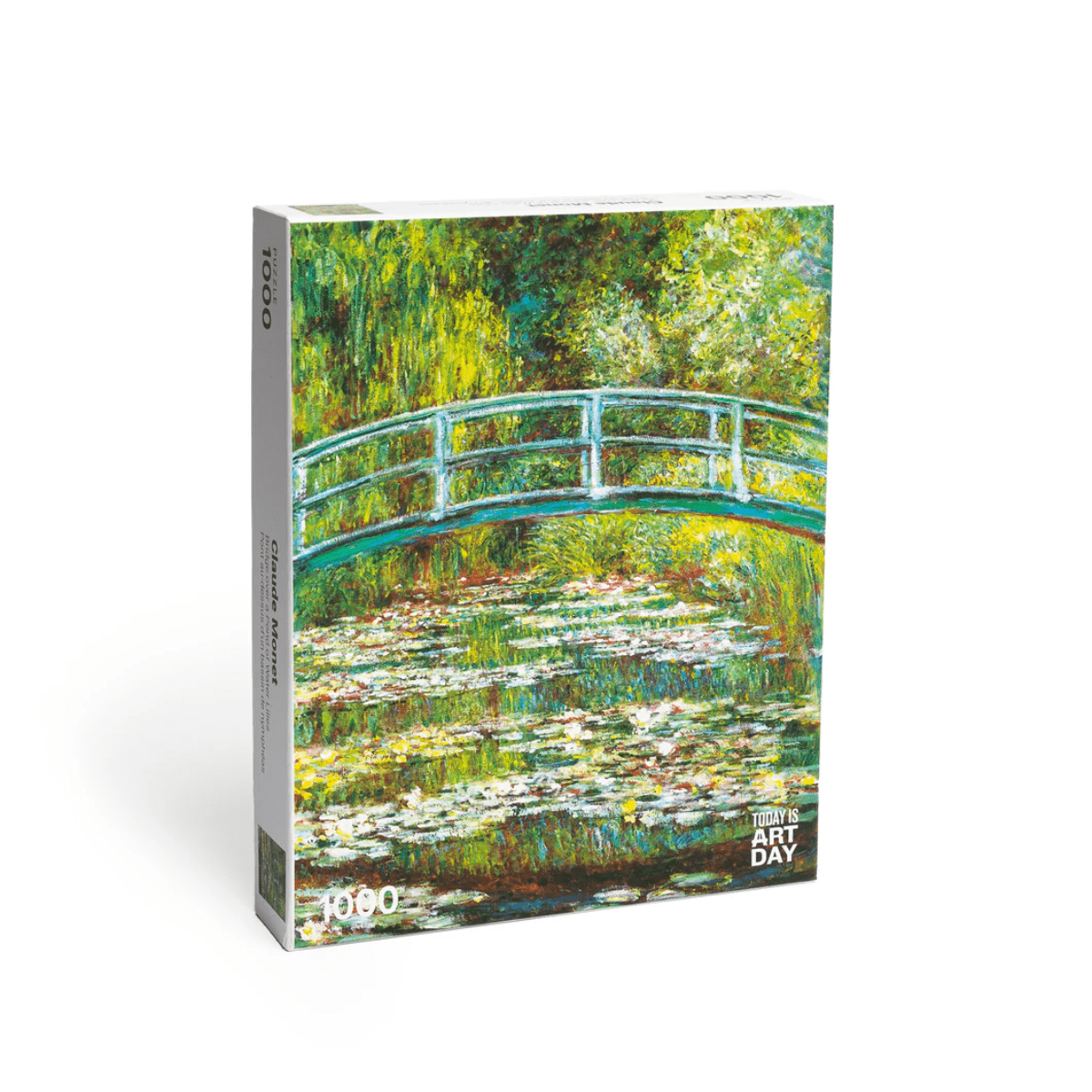 Today is Art Day Jigsaw Puzzle Claude Monet's Bridge over a Pond of Water Lilies - 1,000 Piece Jigsaw Puzzle
