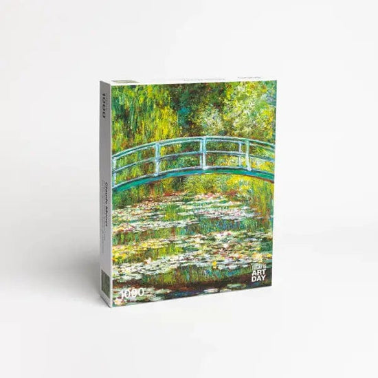 Today is Art Day Jigsaw Puzzle Claude Monet's Bridge over a Pond of Water Lilies - 1000 Piece Jigsaw Puzzle