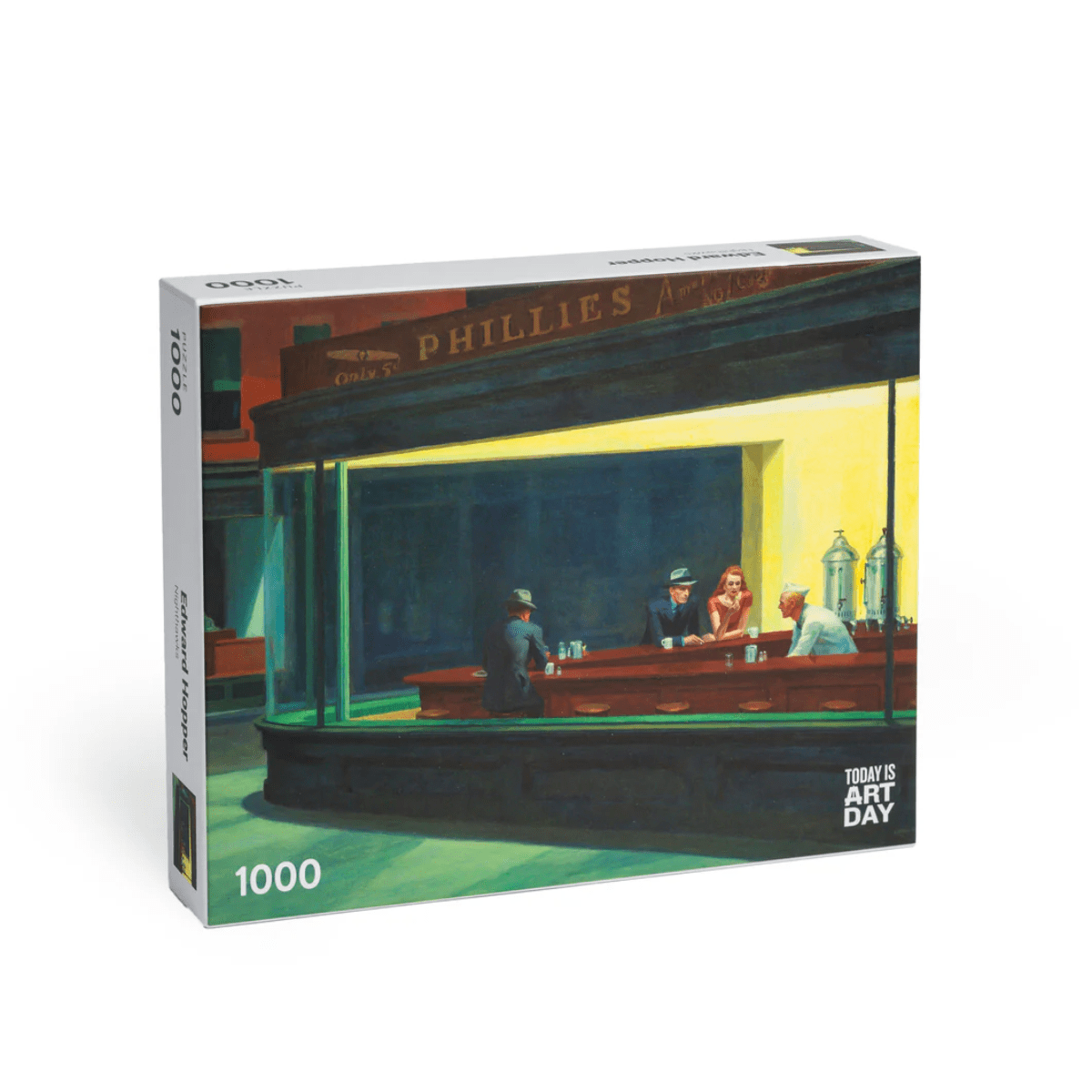 Today is Art Day Jigsaw Puzzle Edward Hopper's Nighthawks - 1000 Piece Jigsaw Puzzle