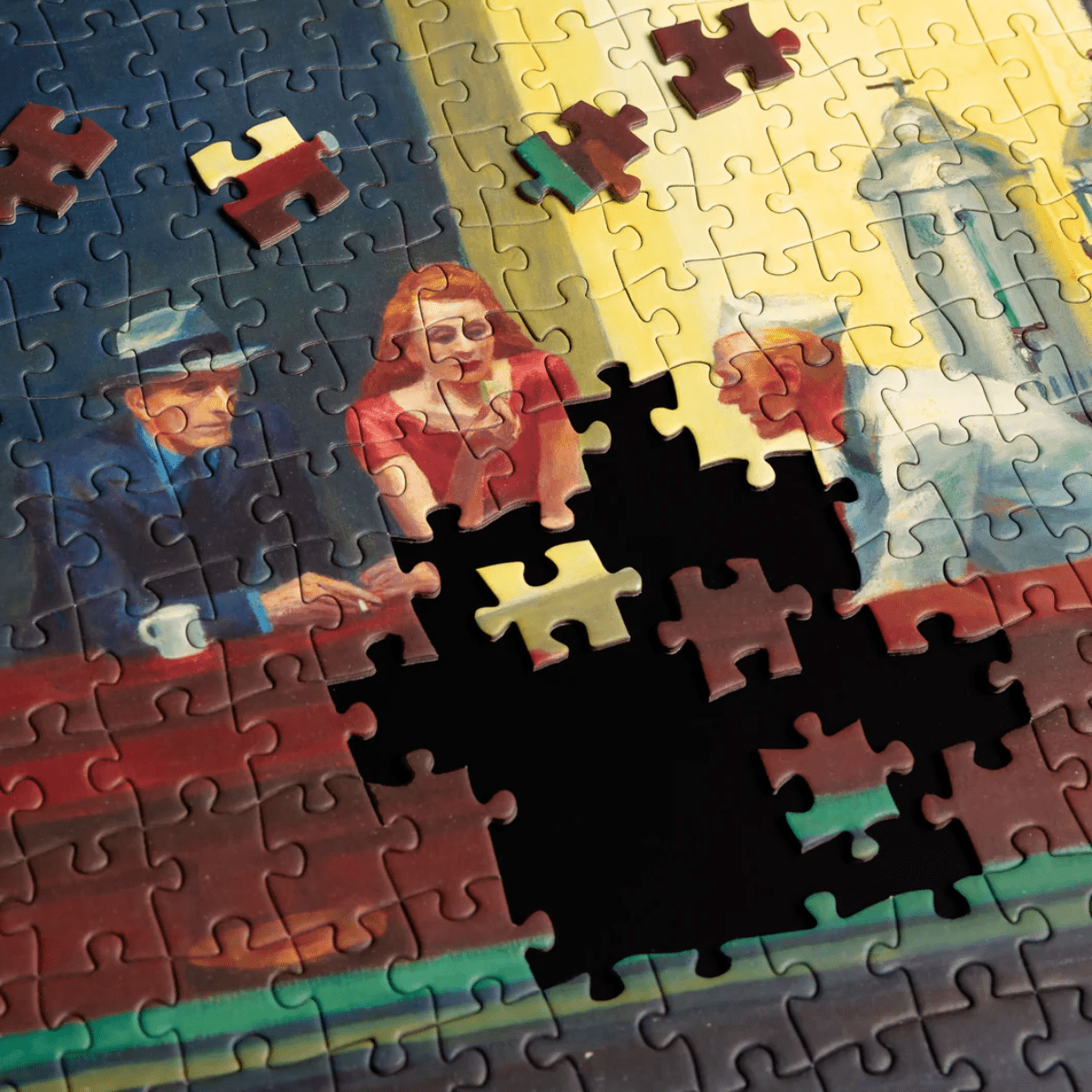 Today is Art Day Jigsaw Puzzle Edward Hopper's Nighthawks - 1000 Piece Jigsaw Puzzle