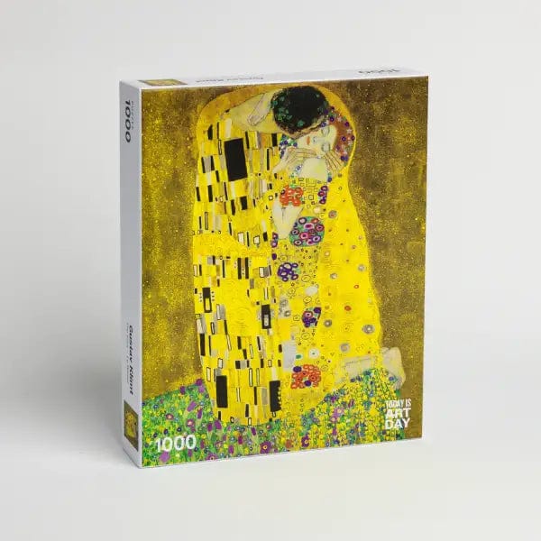 Today is Art Day Jigsaw Puzzle Gustav Klimt's The Kiss - 1000 Piece Jigsaw Puzzle