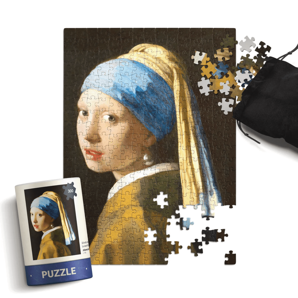 Today is Art Day Jigsaw Puzzle Johannes Vermeer's Girl with a Pearl Earring - 300 Piece Jigsaw Puzzle
