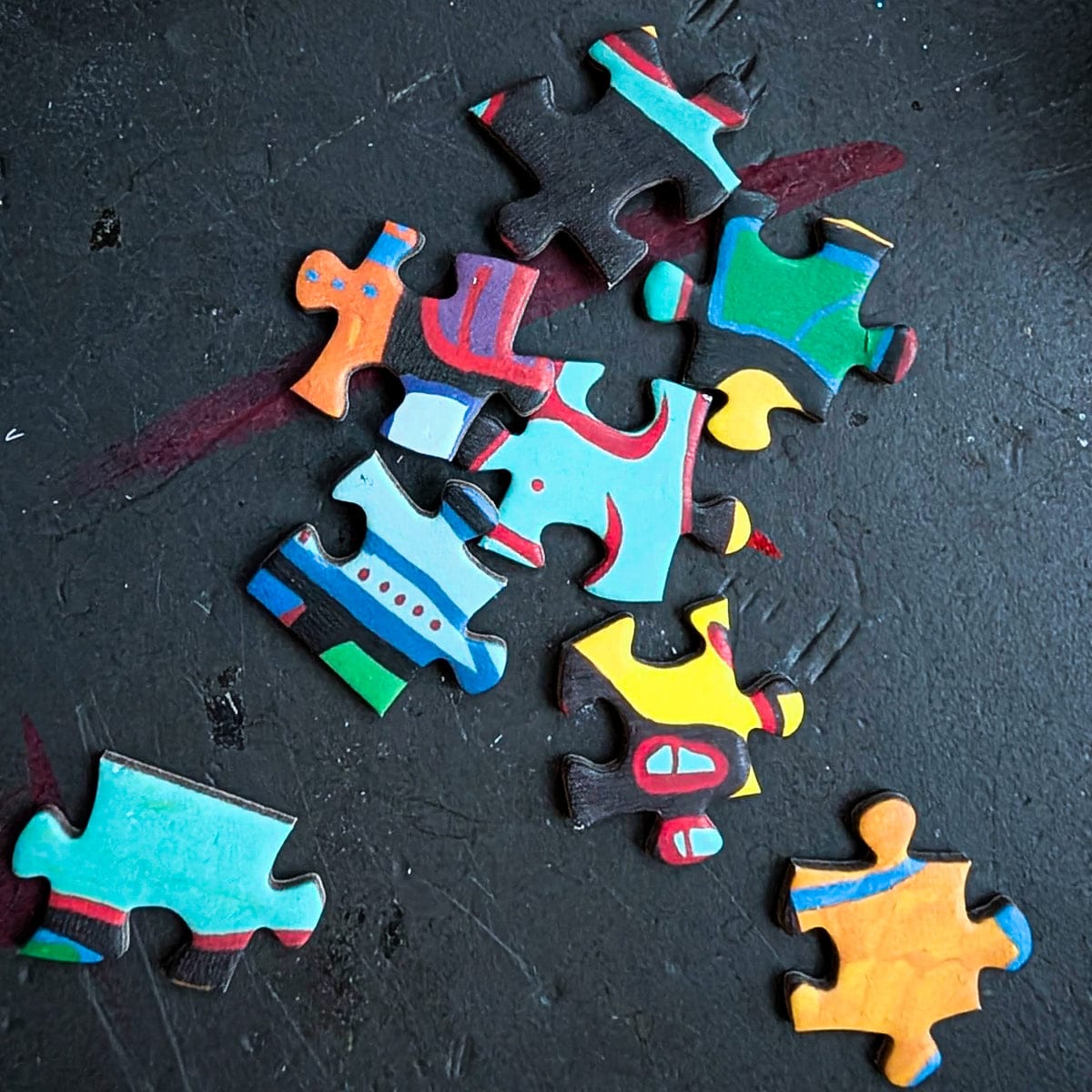 Today is Art Day Jigsaw Puzzle Norval Morrisseau's Family Begins Journey - 300 Piece Jigsaw Puzzle