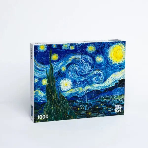 Today is Art Day Jigsaw Puzzle Vincent van Gogh's Starry Night - 1000 Piece Jigsaw Puzzle