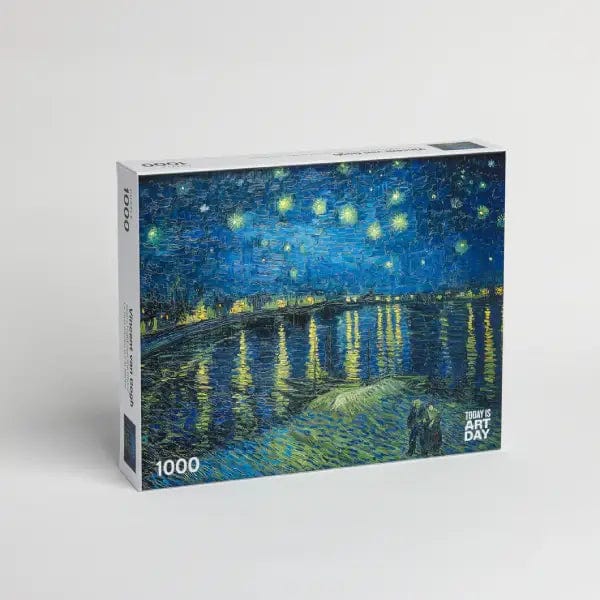 Today is Art Day Jigsaw Puzzle Vincent van Gogh's Starry Night over the Rhône - 1,000 Piece Jigsaw Puzzle