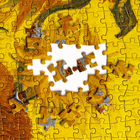 Load image into Gallery viewer, Today is Art Day Jigsaw Puzzle Vincent van Gogh&amp;#39;s Sunflowers - 1,000 Piece Jigsaw Puzzle
