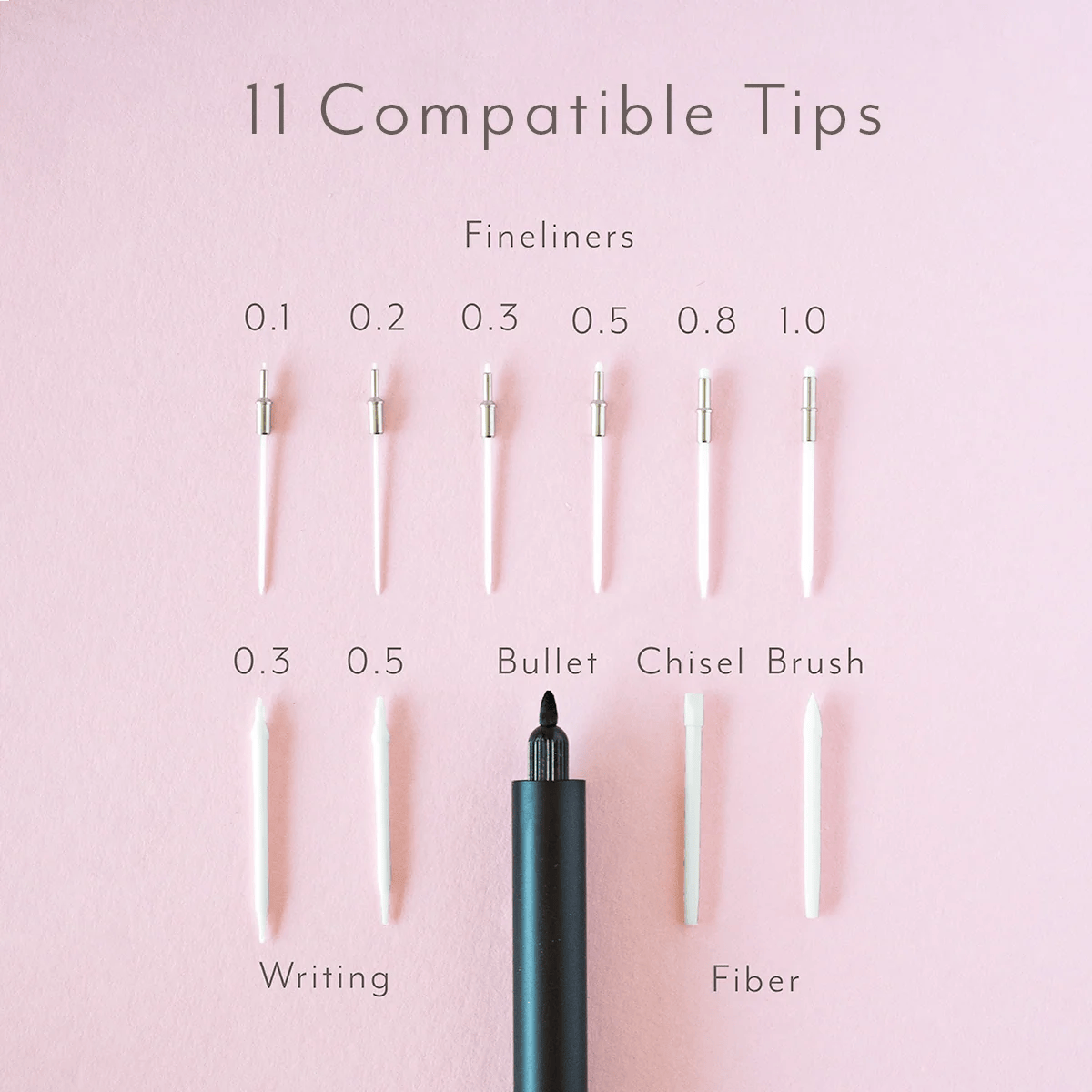 Tom's Studio Fountain Pen Accessory Tom's Studio - Lumos - Full Tip Set - 11 Pieces