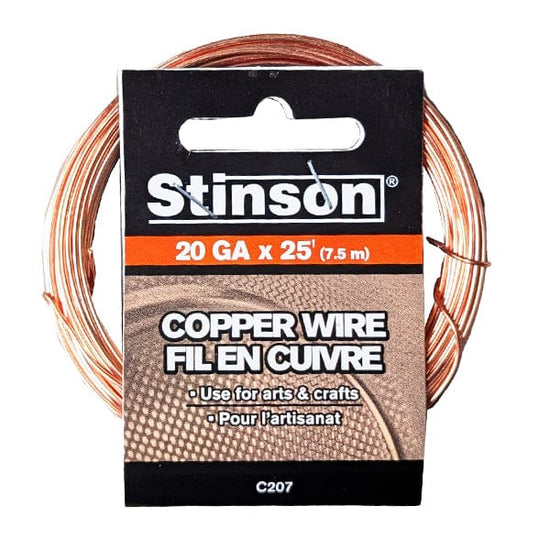 Toolway Armature Wire Stinson - Copper Wire - 20 Gauge x 25' Spool