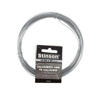 Toolway Armature Wire Stinson - Galvanized Wire - 19 Gauge x 50' Spool - Item #G1915