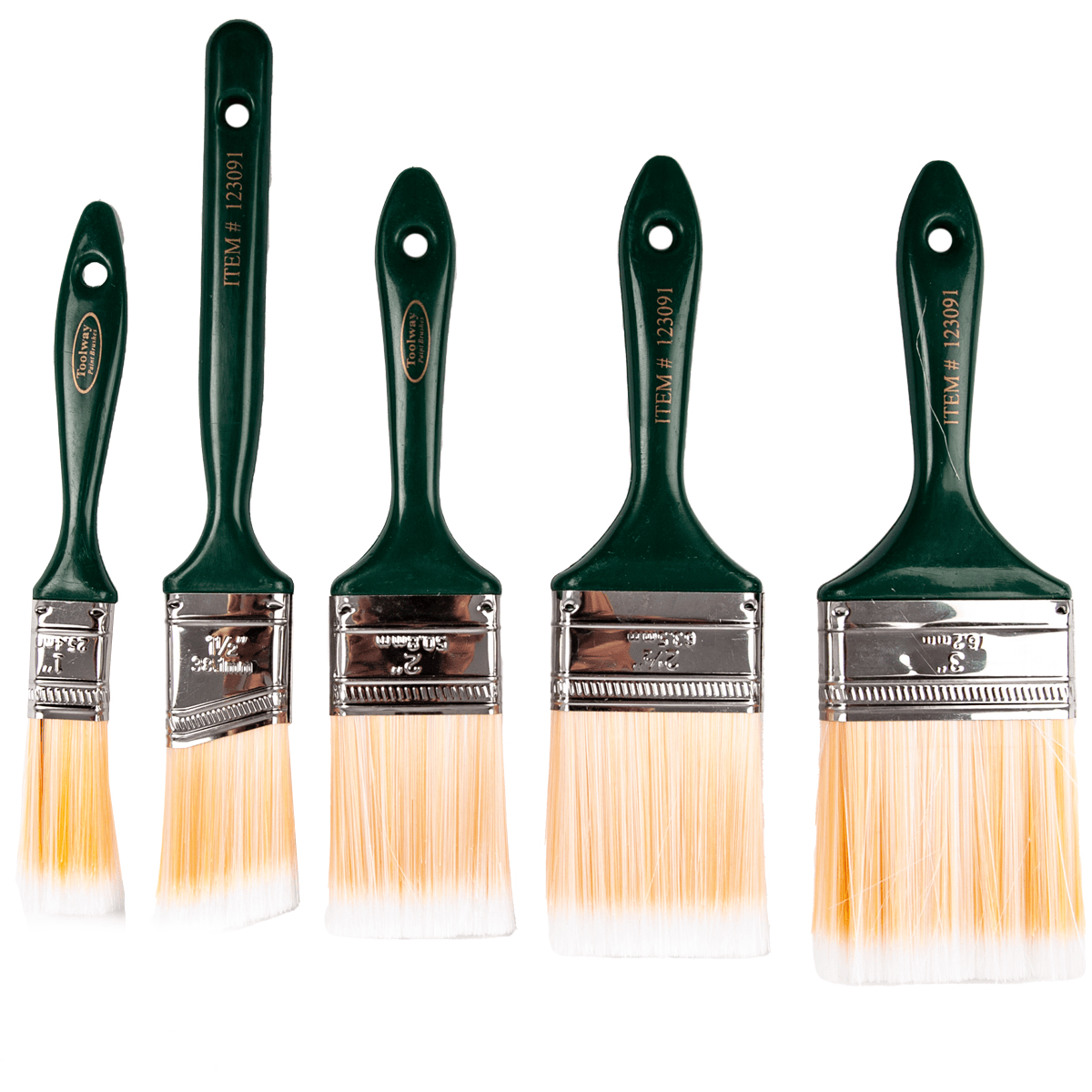 Toolway Synthetic Brush Set Toolway Tradition - Nylon Brush Set - 5 Pieces