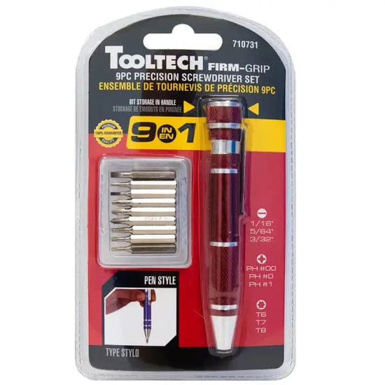 Toolway Tool Tooltech - Precision Screwdriver Set - 9 Pieces