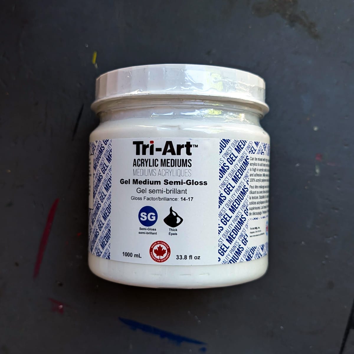 Tri-Art Acrylic Medium Semi Gloss Tri-Art - Gel Mediums - 1000mL Jars