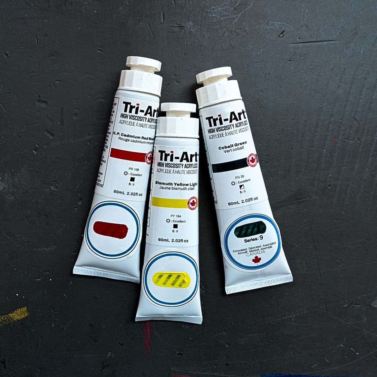 Tri-Art Acrylic Paint Tri-Art - High Viscosity Acrylic Paint - 60mL Tubes - Series 9