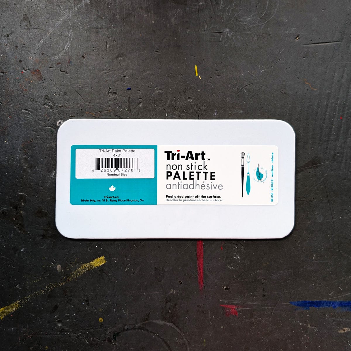 Tri-Art Palette - Plastic Tri-Art - Paint Palette - 4x8"