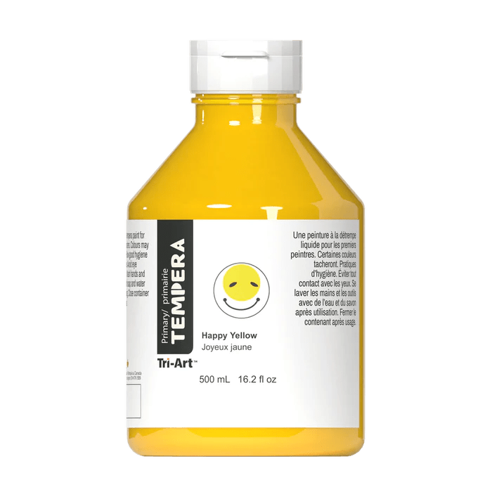 Tri-Art Tempera Paint Happy Yellow Tri-Art - Tempera Paint - 500mL Bottles