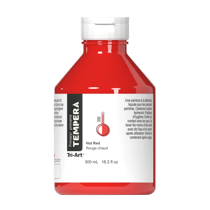 Tri-Art Tempera Paint Hot Red Tri-Art - Tempera Paint - 500mL Bottles