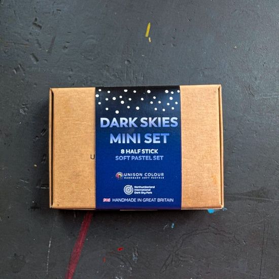 Unison Colour Soft Pastel Set Unison Colour - Handmade Soft Pastels - Dark Skies Mini Set - 8 Half Sticks