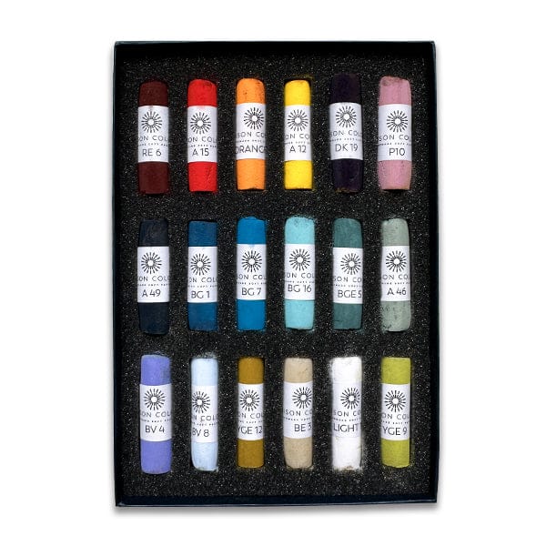 Unison Colour Soft Pastel Set Unison Colour - Handmade Soft Pastels - Loes Botman Birds Essentials - 18 Full Sticks
