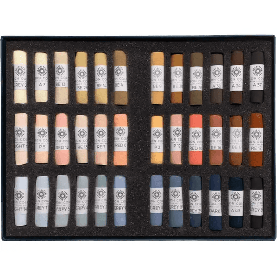 Unison Colour Soft Pastel Set Unison Colour - Handmade Soft Pastels - Portrait Set - 36 Full Sticks