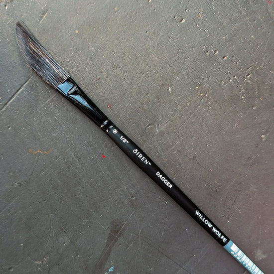 Willow Wolfe Synthetic Brush 1/2" Willow Wolfe - Siren Artist Brushes - Series 1100 - Daggers