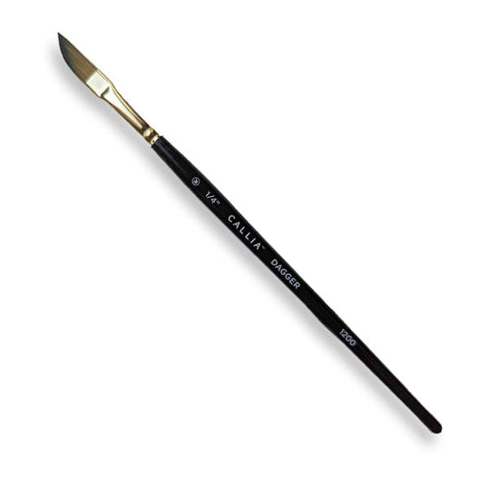 Willow Wolfe Synthetic Brush 1/4" Willow Wolfe - Callia Artist Brushes - Series 1200 - Daggers