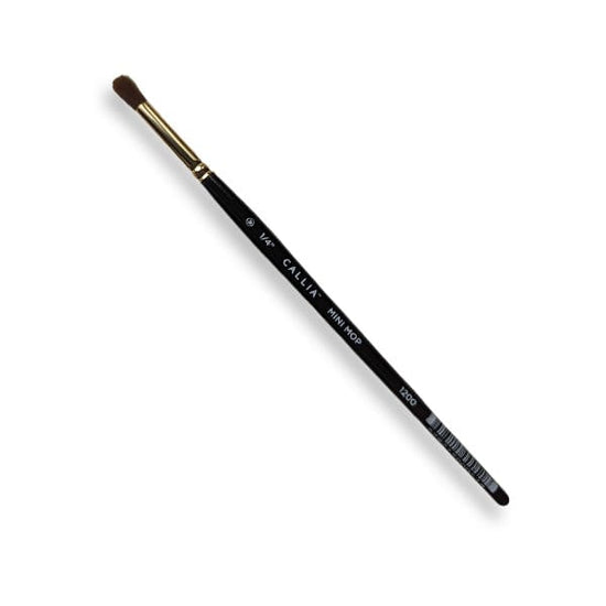Willow Wolfe Synthetic Brush 1/4" Willow Wolfe - Callia Artist Brushes - Series 1200 - Mini Mop