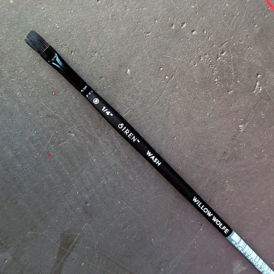 Willow Wolfe Synthetic Brush 1/4" Willow Wolfe - Siren Artist Brushes - Series 1100 - Washes