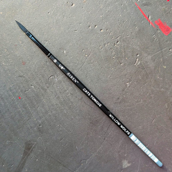 Willow Wolfe Synthetic Brush 1/8" Willow Wolfe - Siren Artist Brushes - Series 1100 - Cat's Tongues