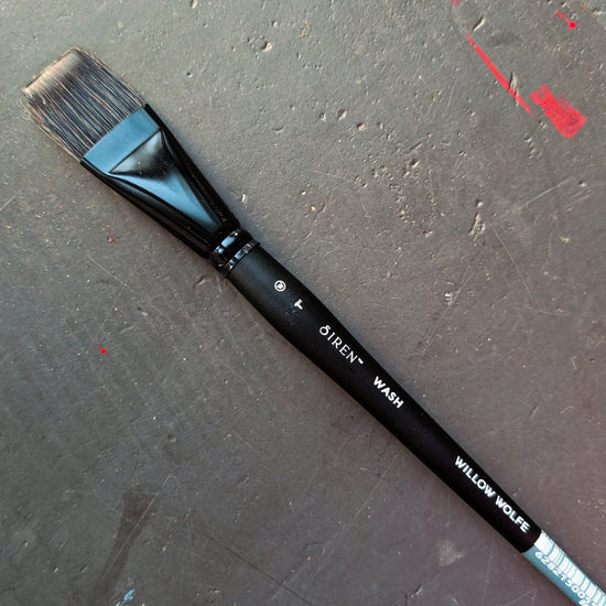 Willow Wolfe Synthetic Brush 1" Willow Wolfe - Siren Artist Brushes - Series 1100 - Washes