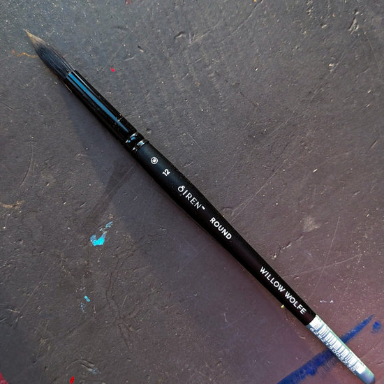 Willow Wolfe Synthetic Brush #12 Willow Wolfe - Siren Artist Brushes - Series 1100 - Rounds