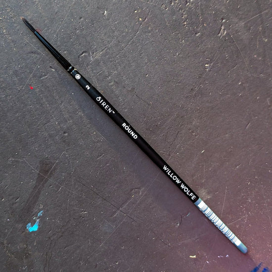 Willow Wolfe Synthetic Brush #2 Willow Wolfe - Siren Artist Brushes - Series 1100 - Rounds