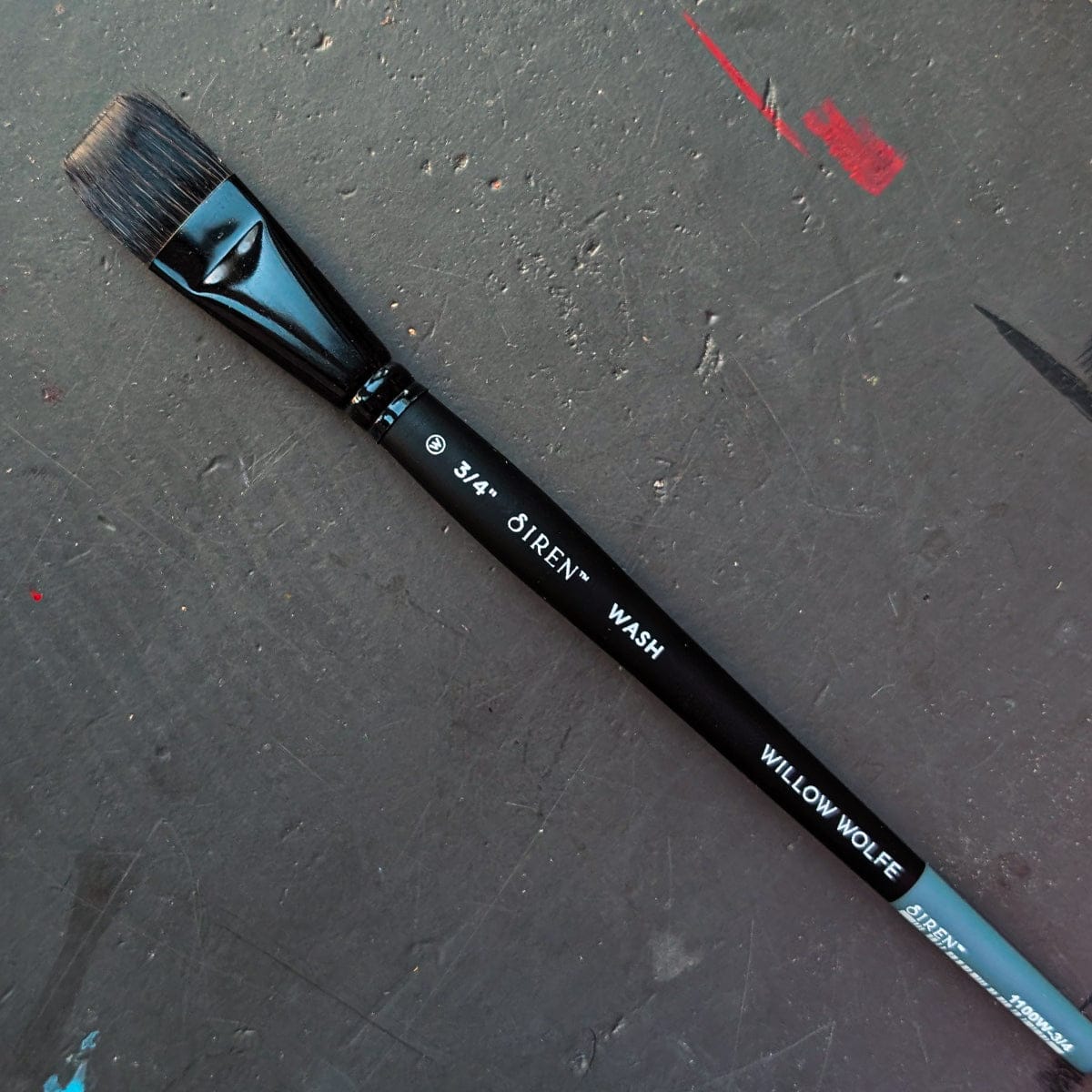 Willow Wolfe Synthetic Brush 3/4" Willow Wolfe - Siren Artist Brushes - Series 1100 - Washes