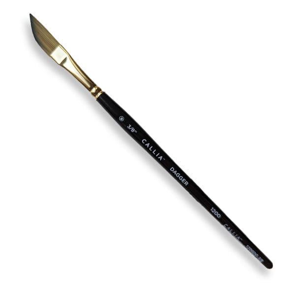 Willow Wolfe Synthetic Brush 3/8" Willow Wolfe - Callia Artist Brushes - Series 1200 - Daggers