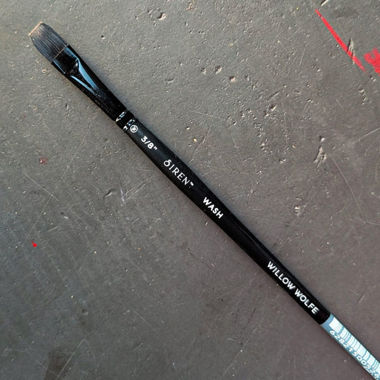 Willow Wolfe Synthetic Brush 3/8" Willow Wolfe - Siren Artist Brushes - Series 1100 - Washes