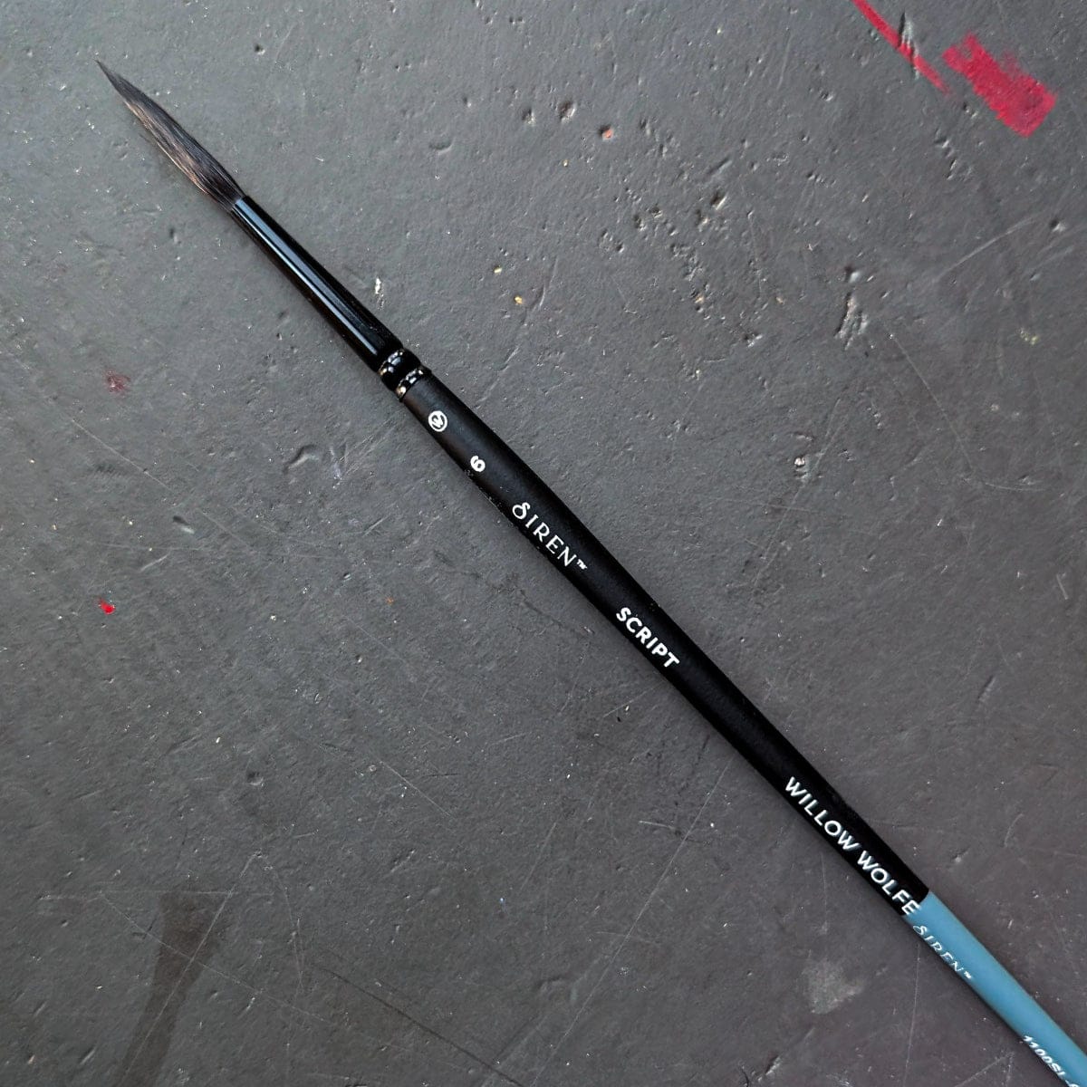 Willow Wolfe Synthetic Brush #6 Willow Wolfe - Siren Artist Brushes - Series 1100 - Script Liner