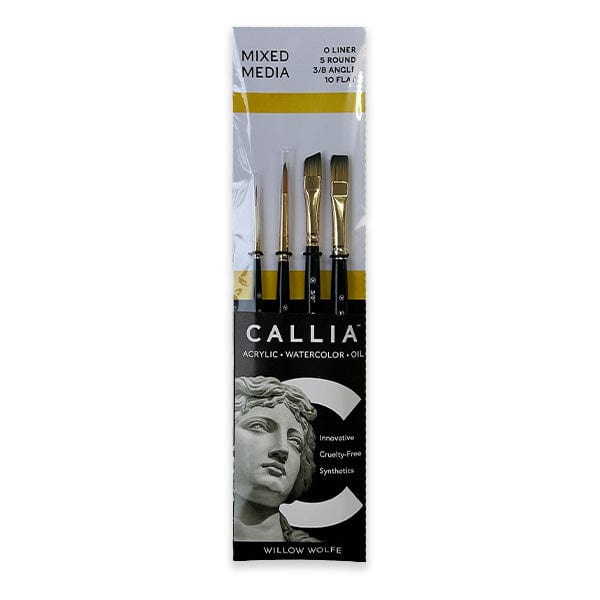 Callia Filbert Paint Brush, Synthetic Kolinsky Sable by Willow Wolfe Paint  Brush, Callia Brushes