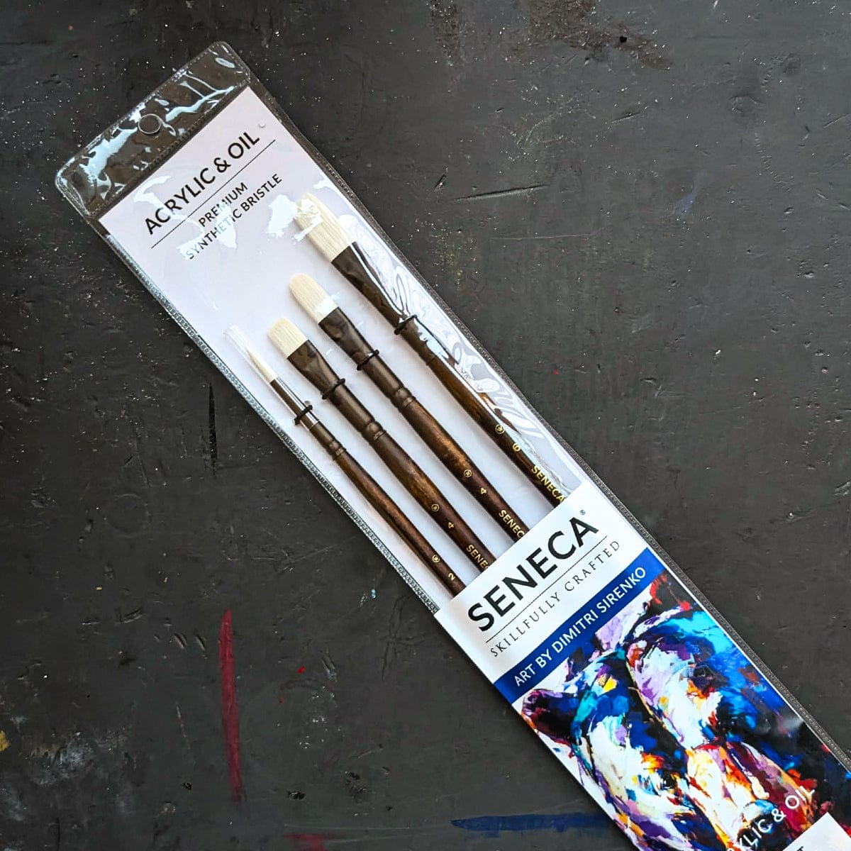 Willow Wolfe Synthetic Brush Set Willow Wolfe - Seneca Artist Brushes - Master Artist Series: Dimitri Sirenko - 4 Brush Set