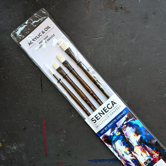 Willow Wolfe Synthetic Brush Set Willow Wolfe - Seneca Artist Brushes - Master Artist Series: Dimitri Sirenko - 4 Brush Set