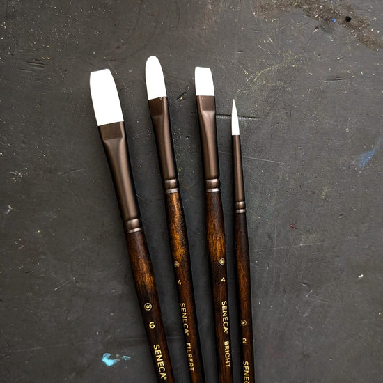 Willow Wolfe Synthetic Brush Set Willow Wolfe - Seneca Artist Brushes - Master Artist Series: Dimitri Sirenko - 4 Brush Set