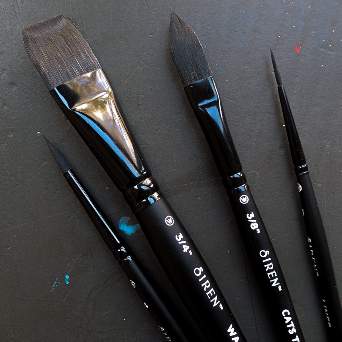 Willow Wolfe Synthetic Brush Set Willow Wolfe - Siren Artist Brushes - Essentials Selection - 4 Brush Set