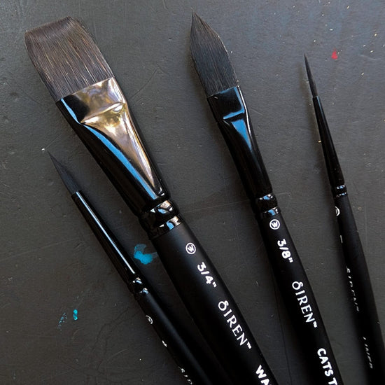 Willow Wolfe Synthetic Brush Set Willow Wolfe - Siren Artist Brushes - Essentials Selection - 4 Brush Set