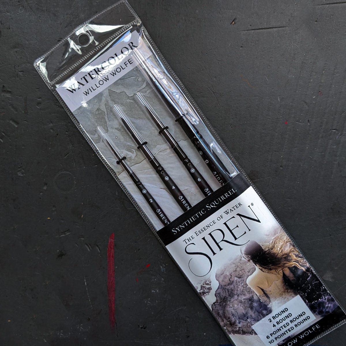 Willow Wolfe Synthetic Brush Set Willow Wolfe - Siren Artist Brushes - Round Selection - 4 Brush Set