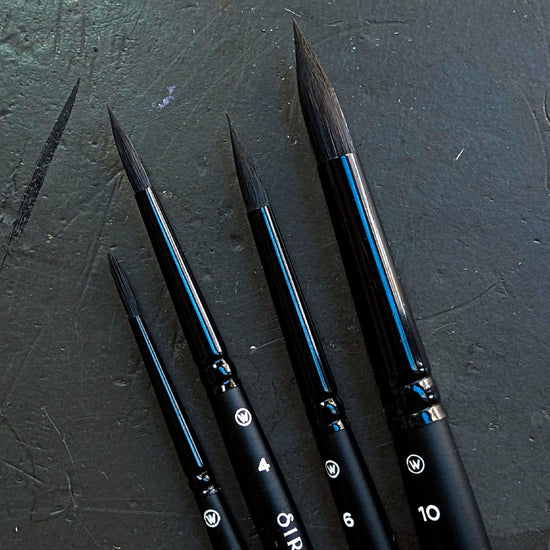 Willow Wolfe Synthetic Brush Set Willow Wolfe - Siren Artist Brushes - Round Selection - 4 Brush Set