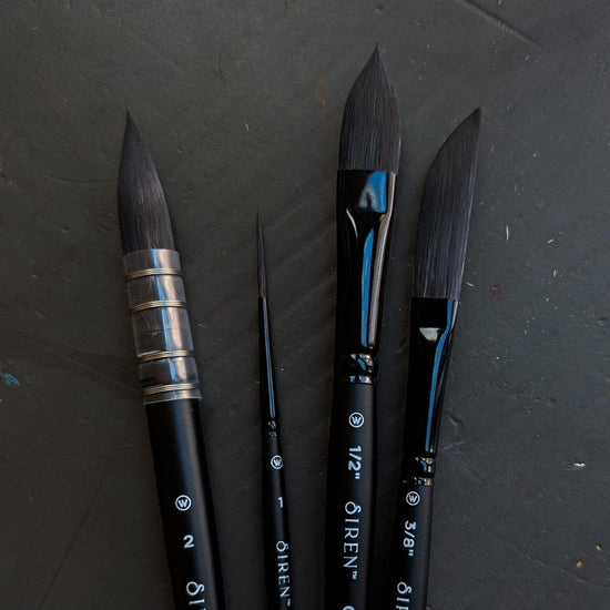 Willow Wolfe Synthetic Brush Set Willow Wolfe - Siren Artist Brushes - Specialty Selection - 4 Brush Set