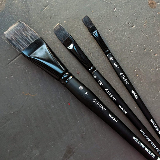 Willow Wolfe Synthetic Brush Willow Wolfe - Siren Artist Brushes - Series 1100 - Washes