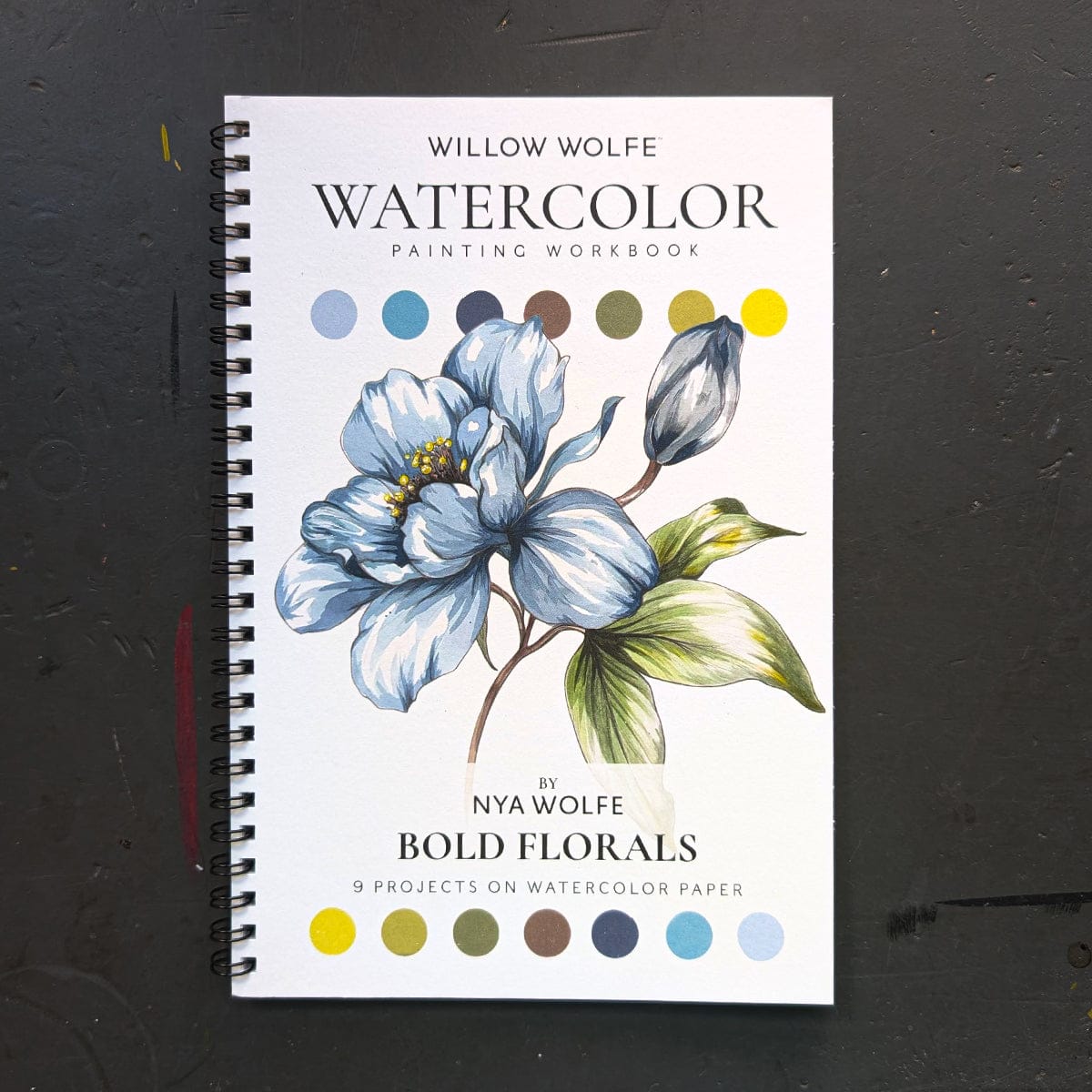 Willow Wolfe Trade Book Willow Wolfe - Watercolor Painting Workbook - Bold Florals