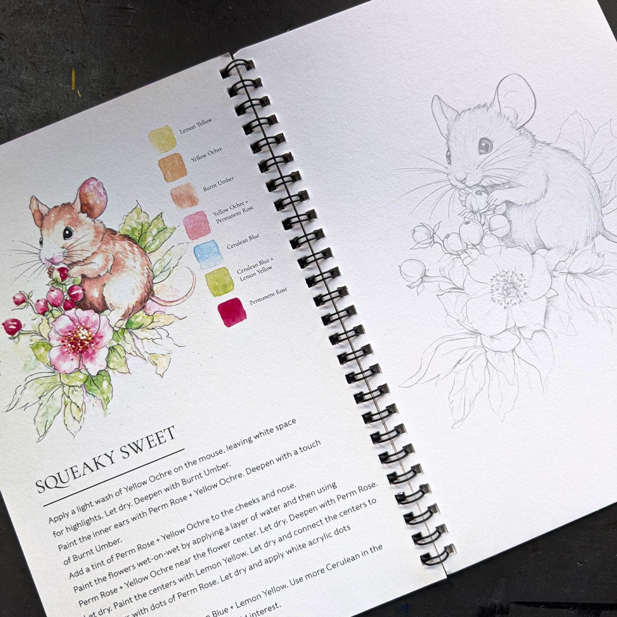 Willow Wolfe Trade Book Willow Wolfe - Watercolor Painting Workbook - Cute Critters