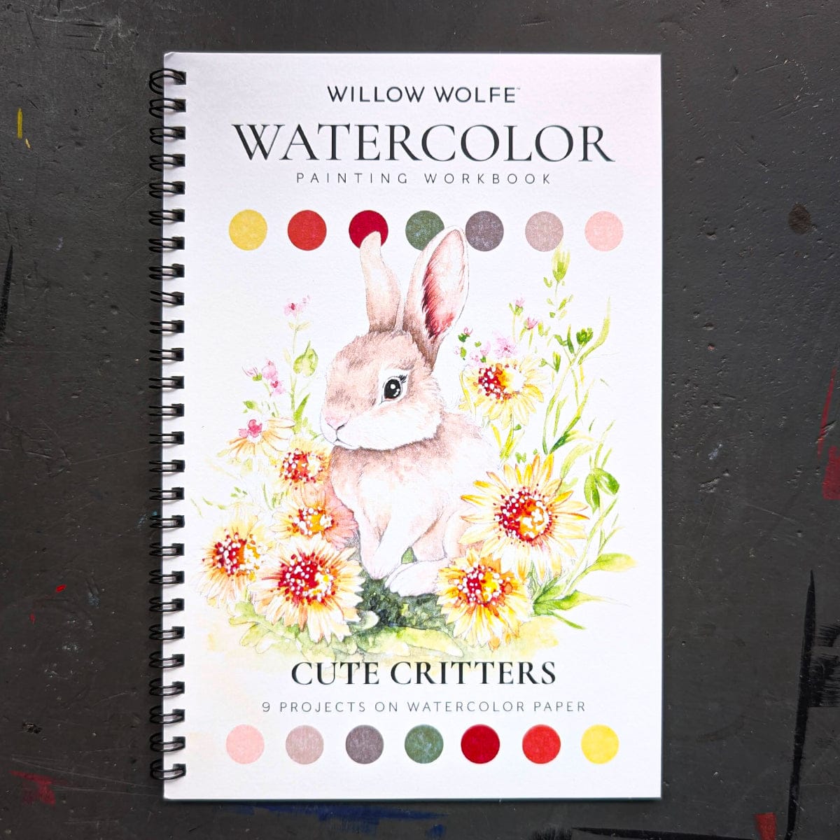 Willow Wolfe Trade Book Willow Wolfe - Watercolor Painting Workbook - Cute Critters