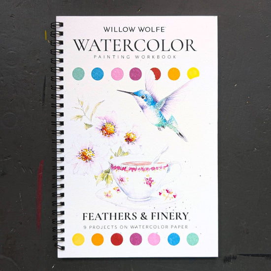 Willow Wolfe Trade Book Willow Wolfe - Watercolor Painting Workbook - Feathers & Finery