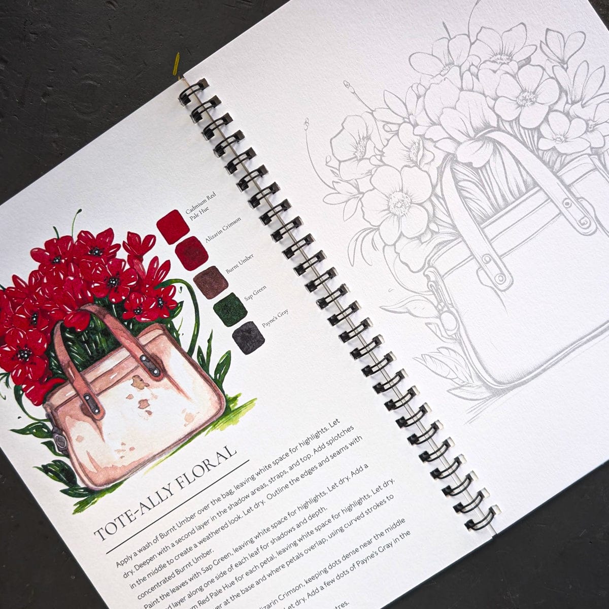 Willow Wolfe Trade Book Willow Wolfe - Watercolor Painting Workbook - Pretty Pots